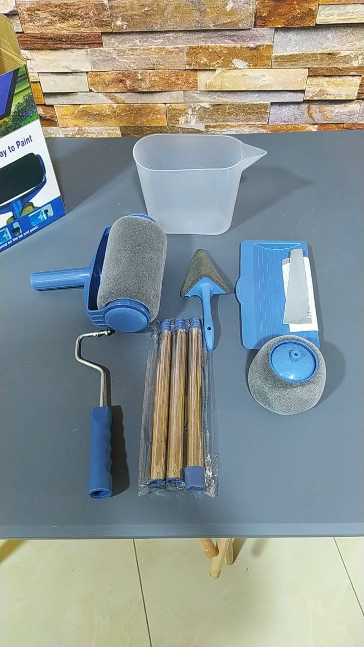 kit Rouleau de peinture mural 7 pièces multifonctionnel - Outillage et Bricolage - صورة 15