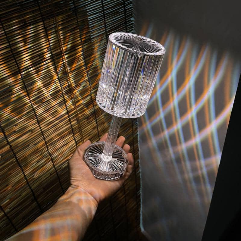 Veilleuse en cristal avec télécommande tactile USB - Décoration - صورة 3