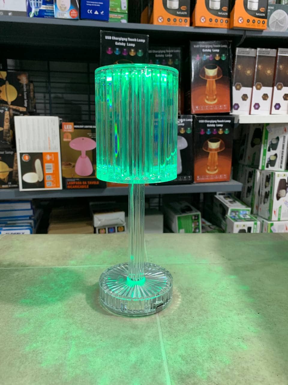 Veilleuse en cristal avec télécommande tactile USB - Décoration - صورة 11
