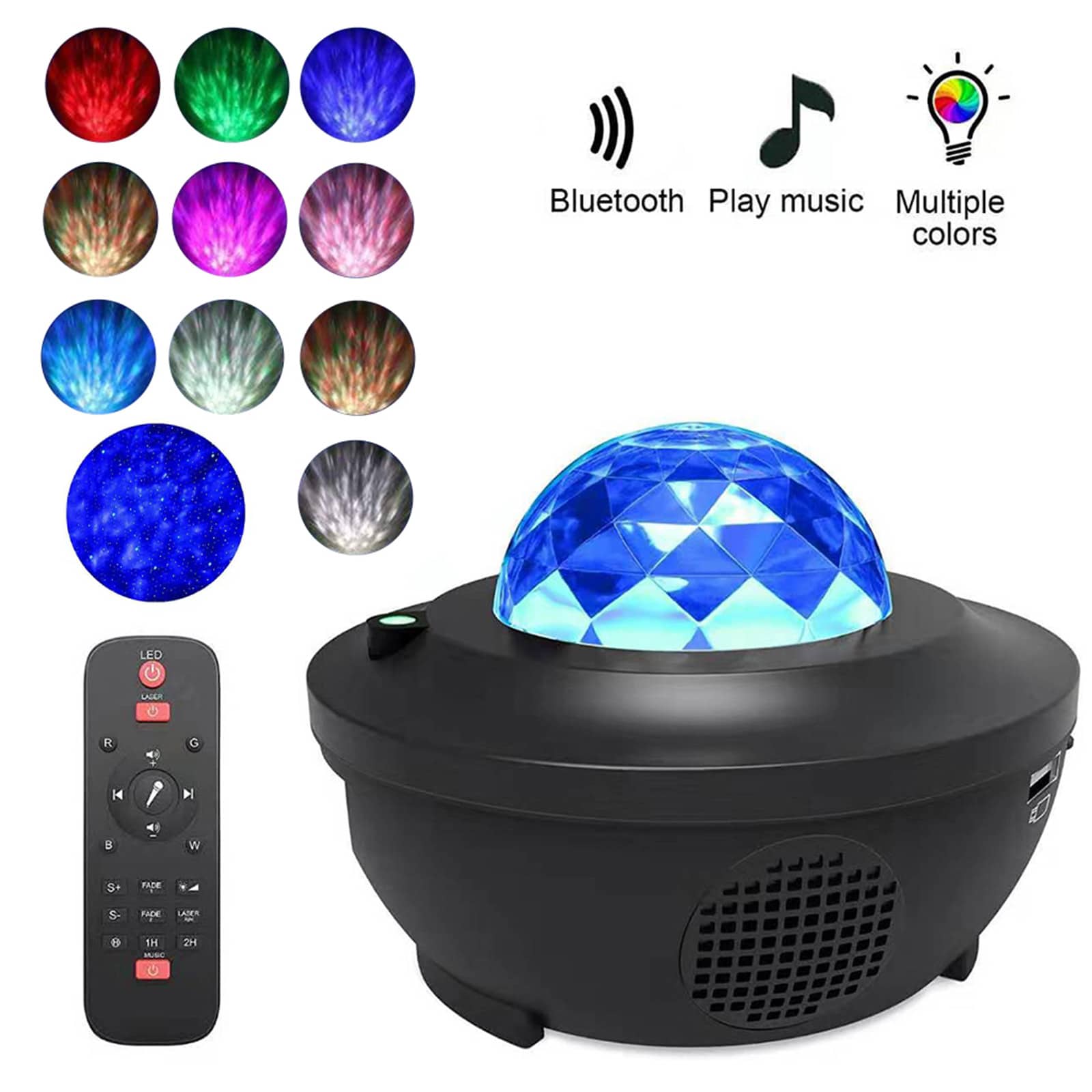 Projecteur Galaxie 3D Laser Bluetooth + haut-parleur USB - Électronique - صورة 4