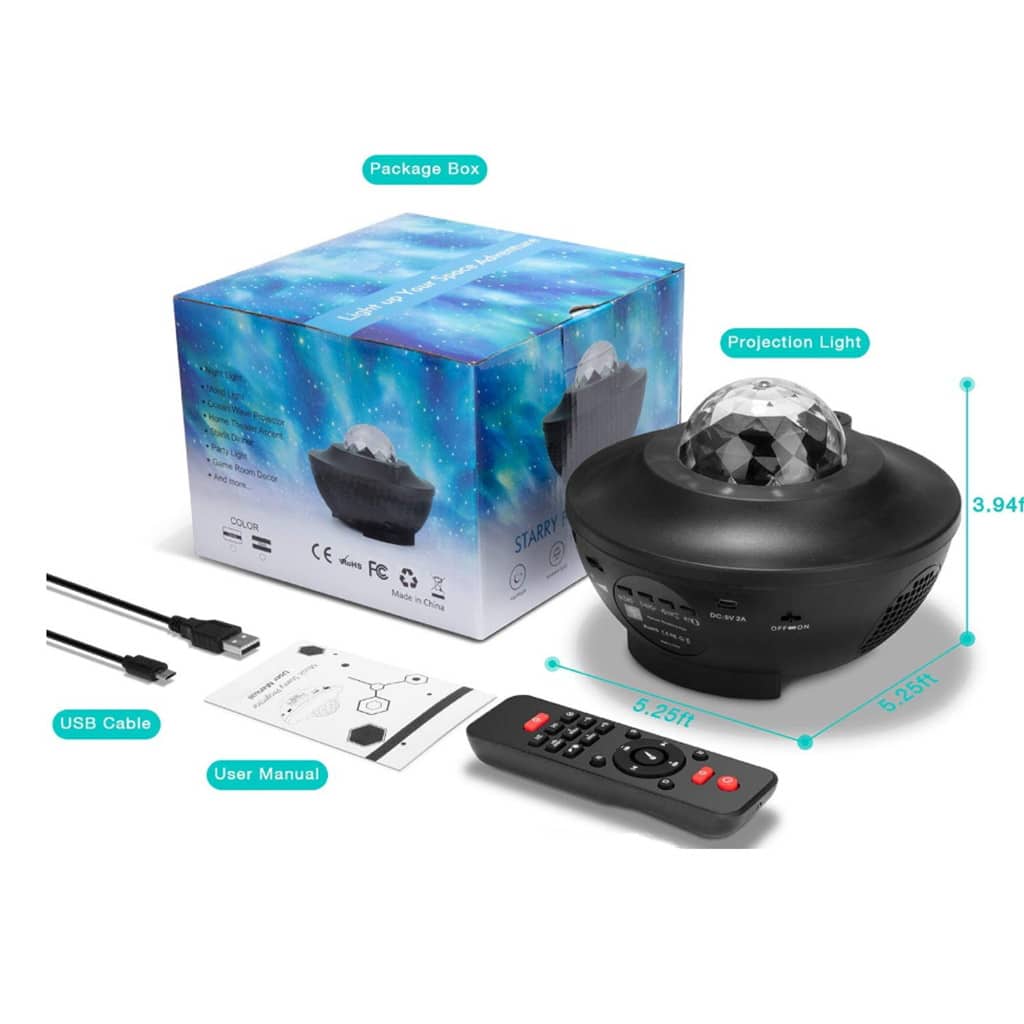 Projecteur Galaxie 3D Laser Bluetooth + haut-parleur USB - Électronique - صورة 6