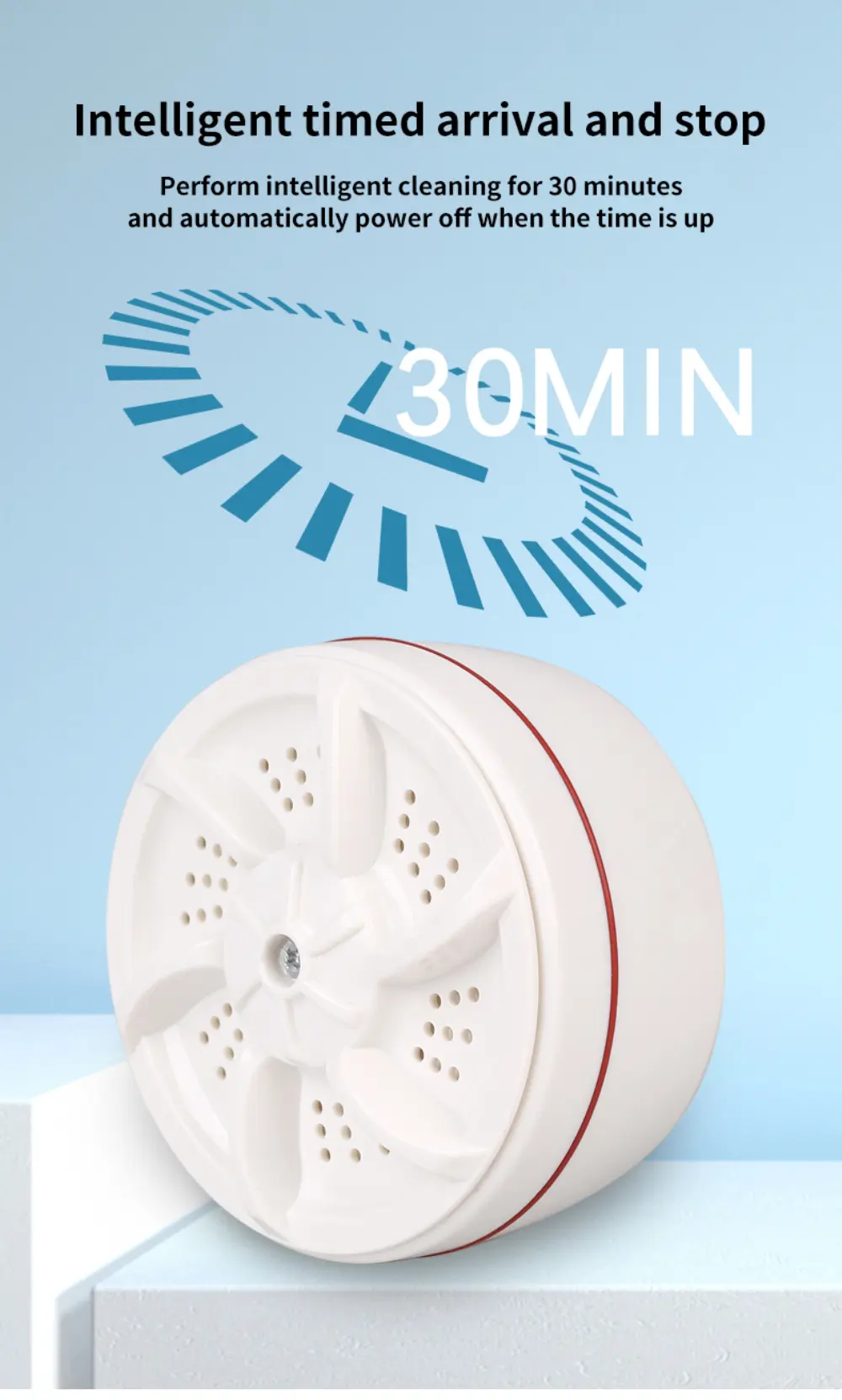 Mini Machine à Laver Portable 2 en 1, Laveuse à Ultrasons avec Câble USB - Electroménager - صورة 18