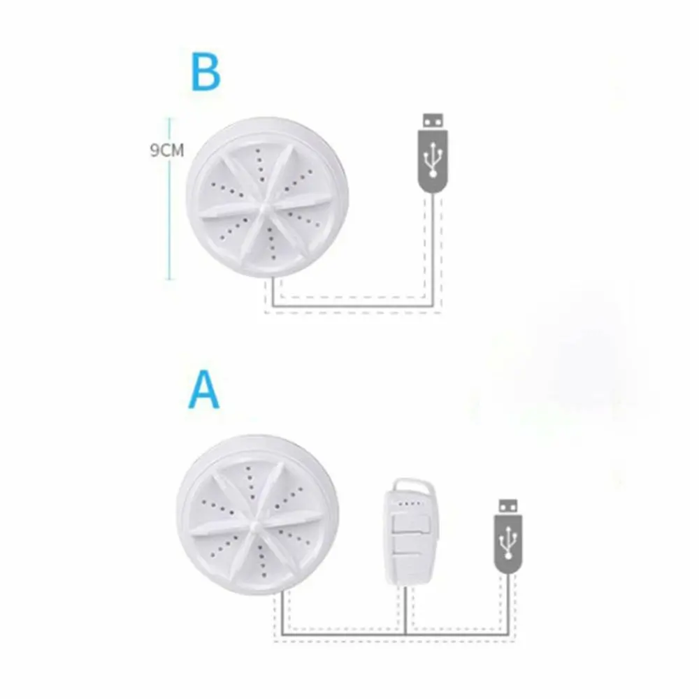 Mini Machine à Laver Portable 2 en 1, Laveuse à Ultrasons avec Câble USB - Electroménager - صورة 7