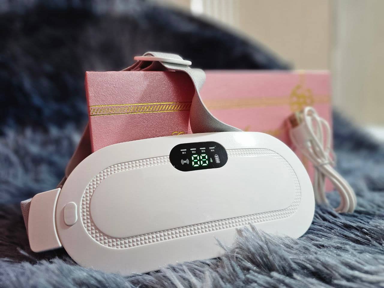 Coussin chauffant Portable menstruel pour soulagement de la douleur femme   حزام هزاز ساخن لتسكين آلام الدورة الشهرية - Soins et Beauté - صورة 9