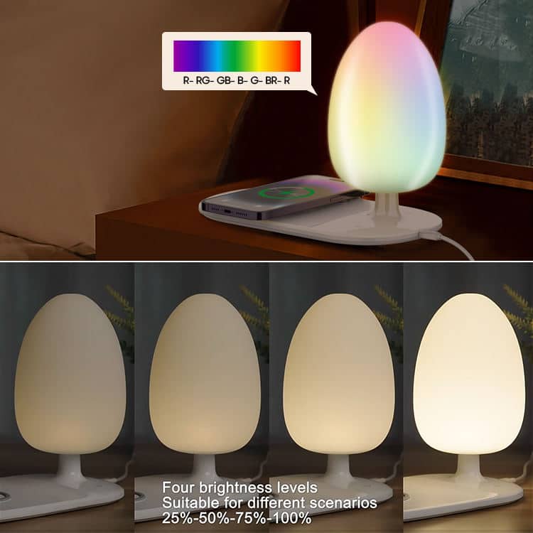 Veilleuse à luminosité réglable, chargeur de téléphone sans fil LDNIO Y3 - Électronique - صورة 4