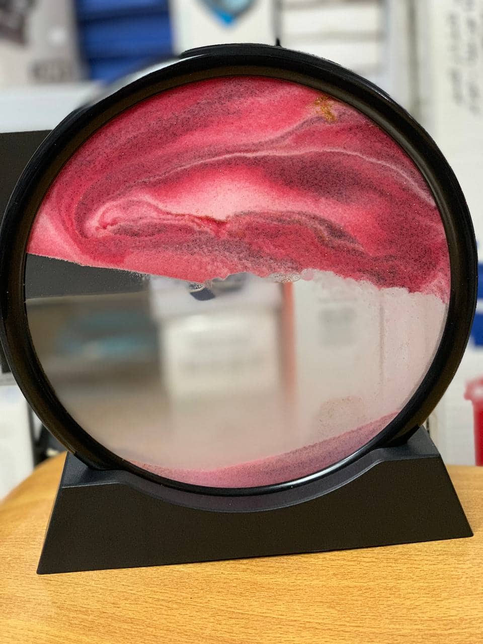 Sablier 3D en Verre rond 12 pouces pour la décoration de la maison - Décoration - صورة 19