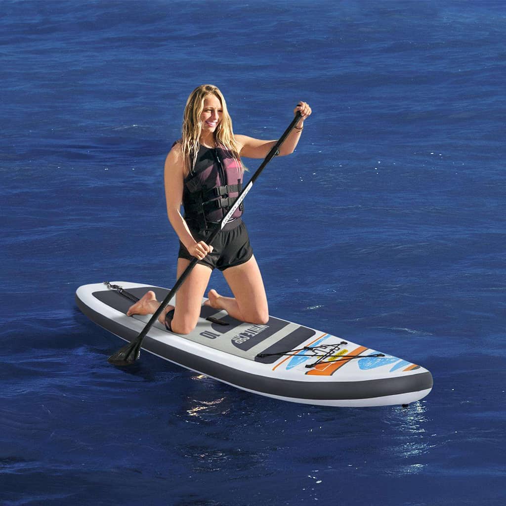 Hydro-Force White Cap Paddle gonflable Avec Pompe À Main Et Sac À Dos Bestway-65342 - Camping et Randonnée - صورة 4