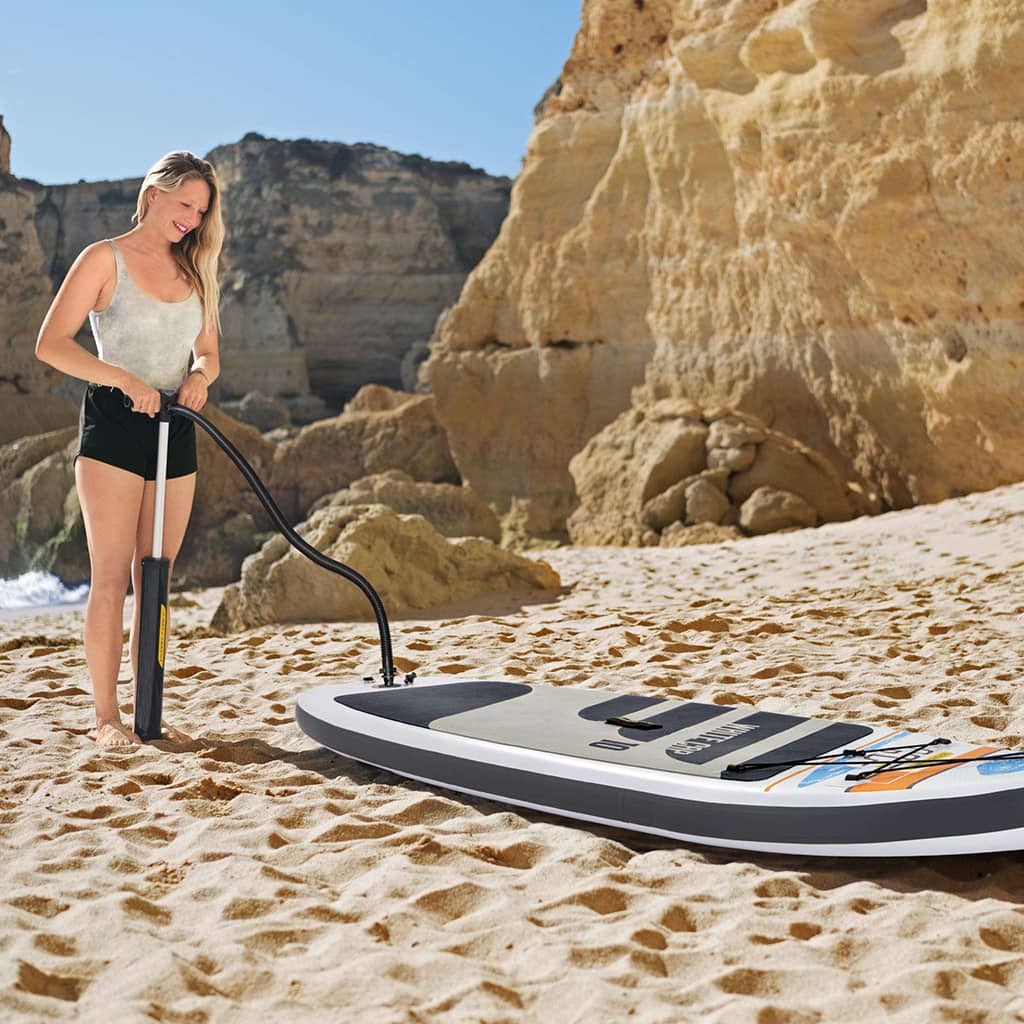 Hydro-Force White Cap Paddle gonflable Avec Pompe À Main Et Sac À Dos Bestway-65342 - Camping et Randonnée - صورة 6