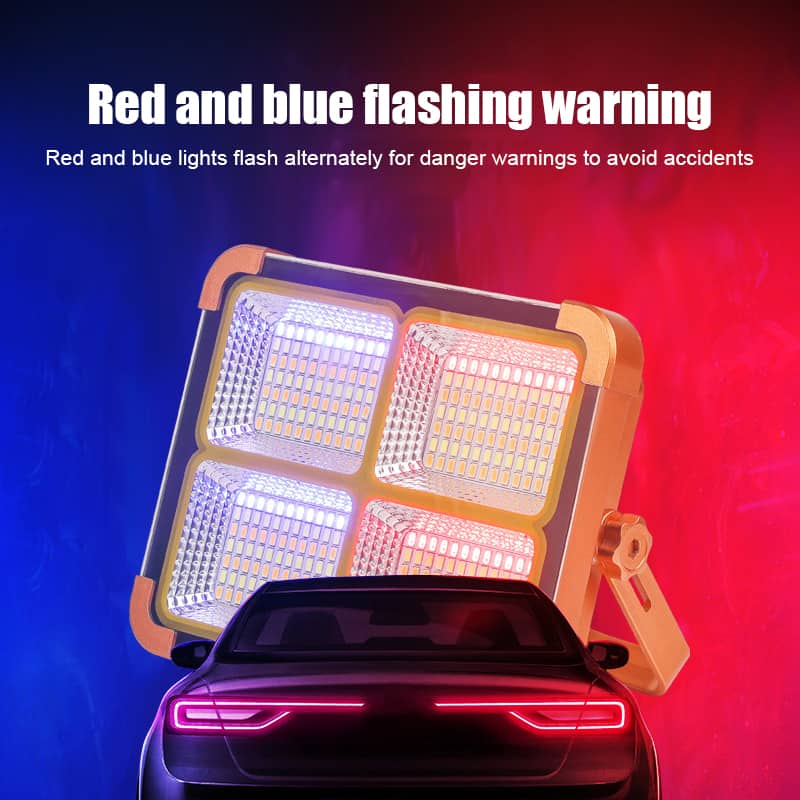 Projecteur Solaire étanche Rechargeable 4 modes Déclairage Power-Bank 1000W - Camping et Randonnée - صورة 3