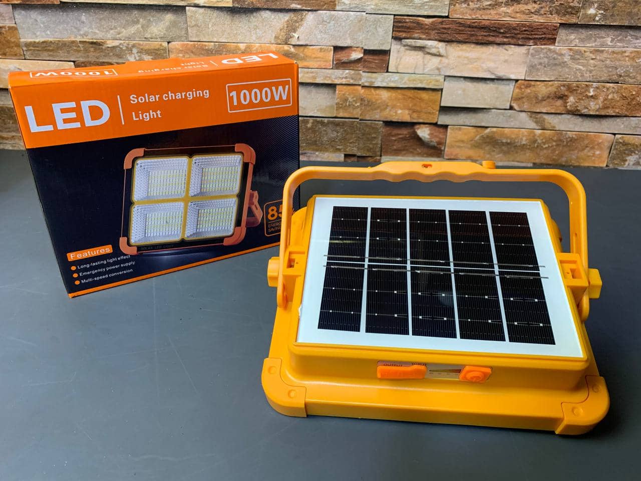 Projecteur Solaire étanche Rechargeable 4 modes Déclairage Power-Bank 1000W - Camping et Randonnée - صورة 9