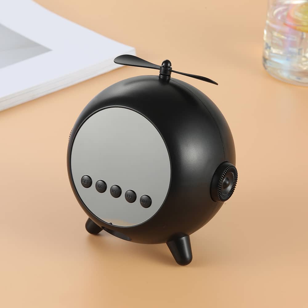 Réveil Numérique à Miroir  Rechargeable avec Haut-parleur Portable Bluetooth 5.0 - Electroménager - صورة 6
