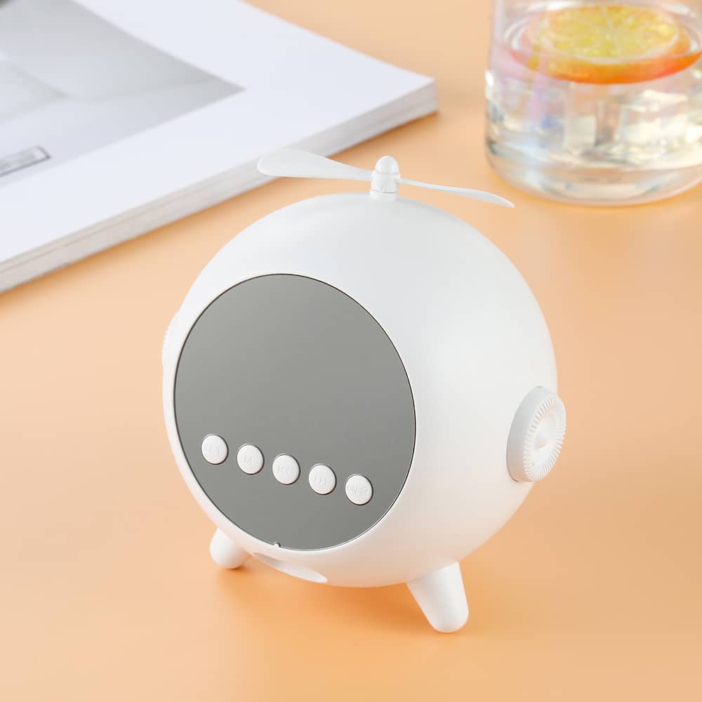 Réveil Numérique à Miroir  Rechargeable avec Haut-parleur Portable Bluetooth 5.0 - Electroménager - صورة 8