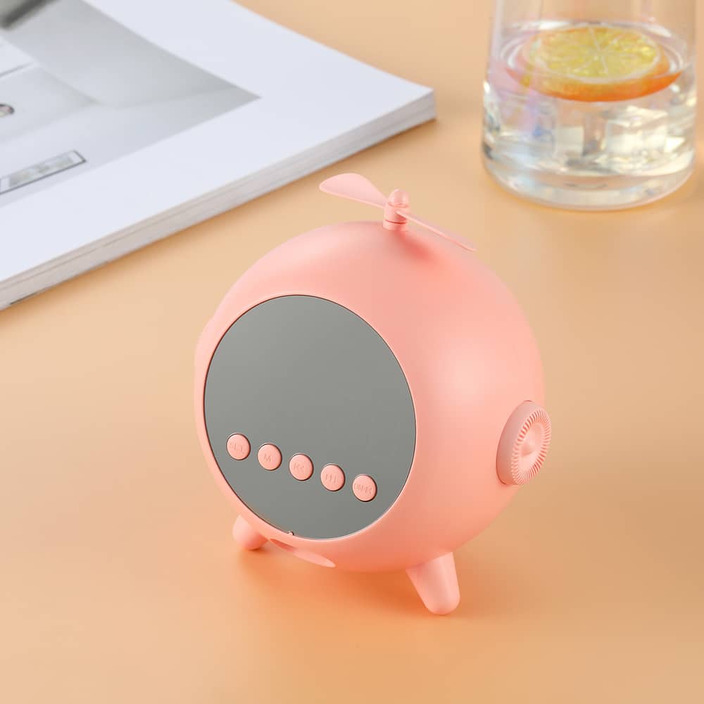 Réveil Numérique à Miroir  Rechargeable avec Haut-parleur Portable Bluetooth 5.0 - Electroménager - صورة 9