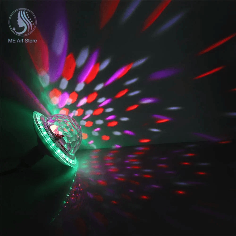 Boule Magique en Cristal UFO Musique Bluetooth LED RGB E27 - Électronique - صورة 4