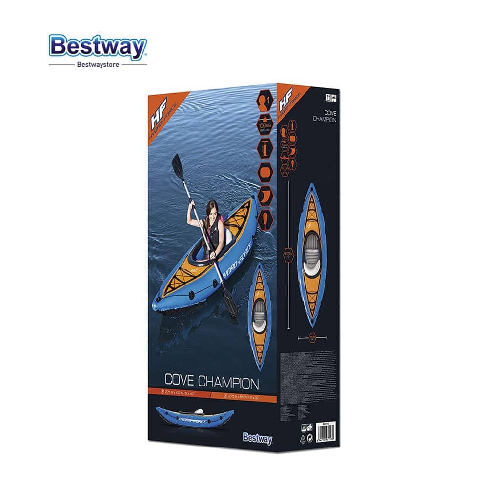 Hydro-Force Cove Champion Kayak Gonflable 275 x 81cm Bestway#65115 - Camping et Randonnée - صورة 6
