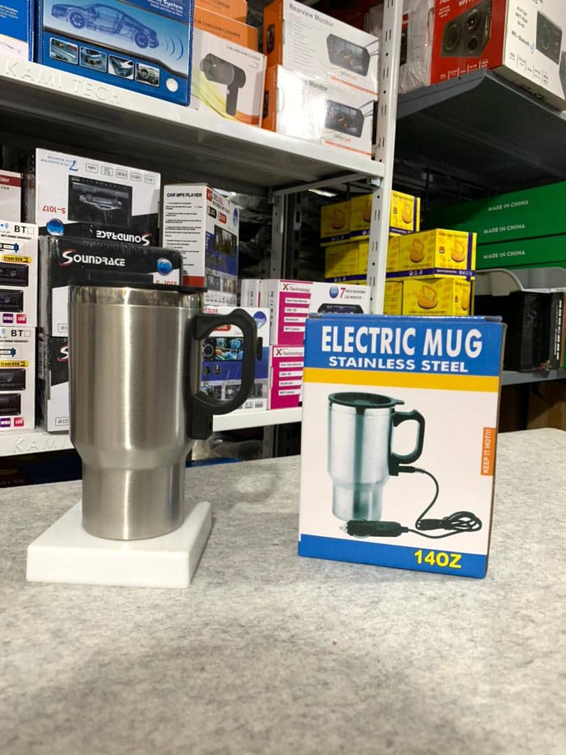 Thermos electrique chauffant pour voiture avec prise Allume Cigare Chauffe Eau,Thé,Café - Accessoires Auto/Moto - صورة 5