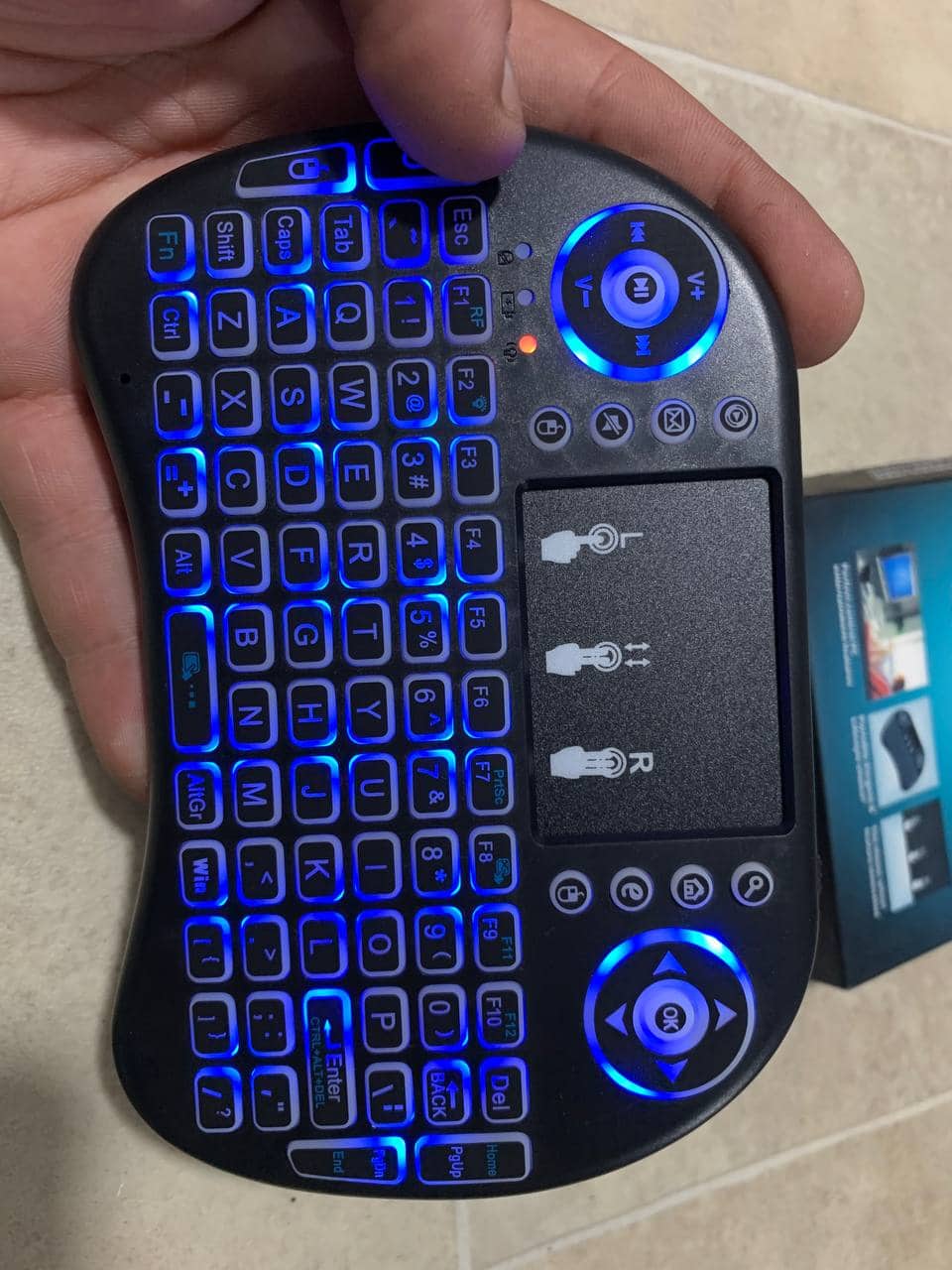 Clavier et Pad sans fil Tricolor rétroéclairé USB multimédia contrôle - Électronique - صورة 9