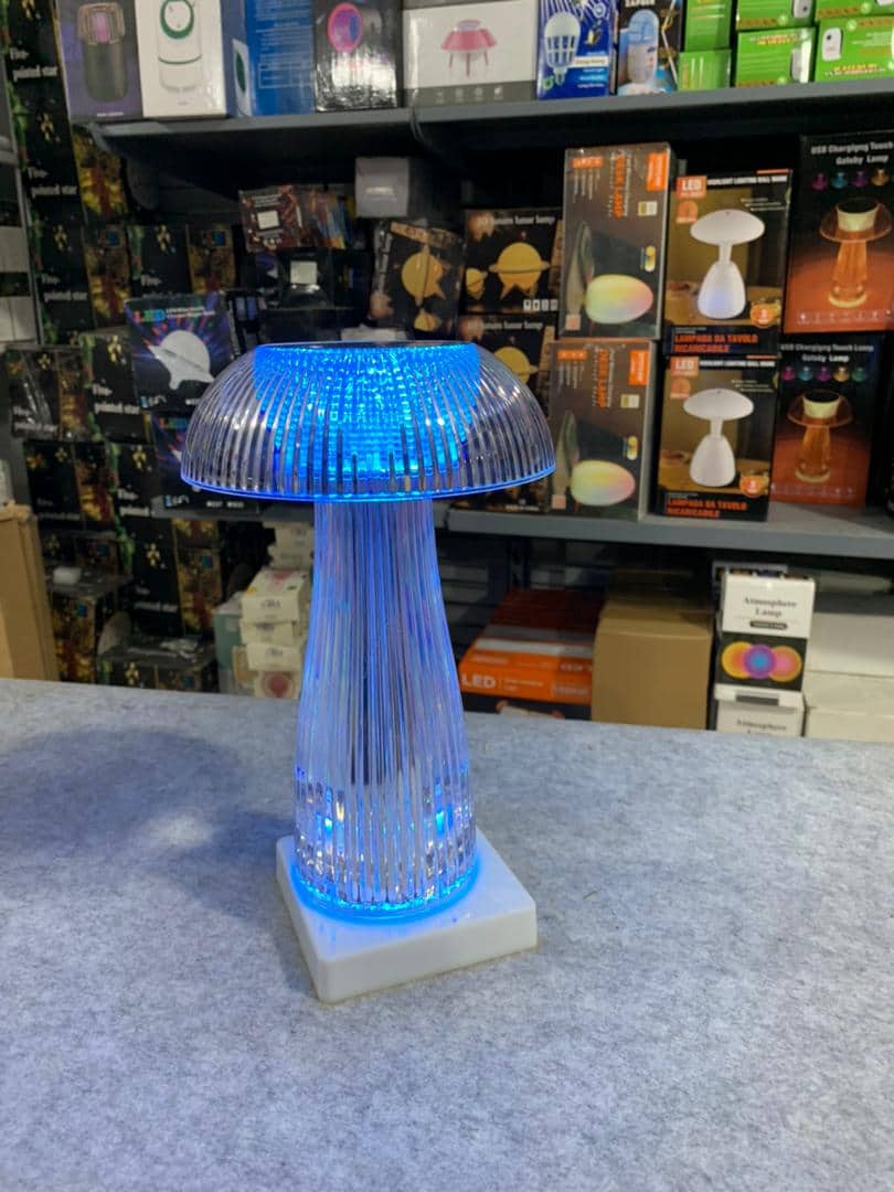 Veilleuses transparentes avec télécommande tactile en forme de champignon - Décoration - صورة 5