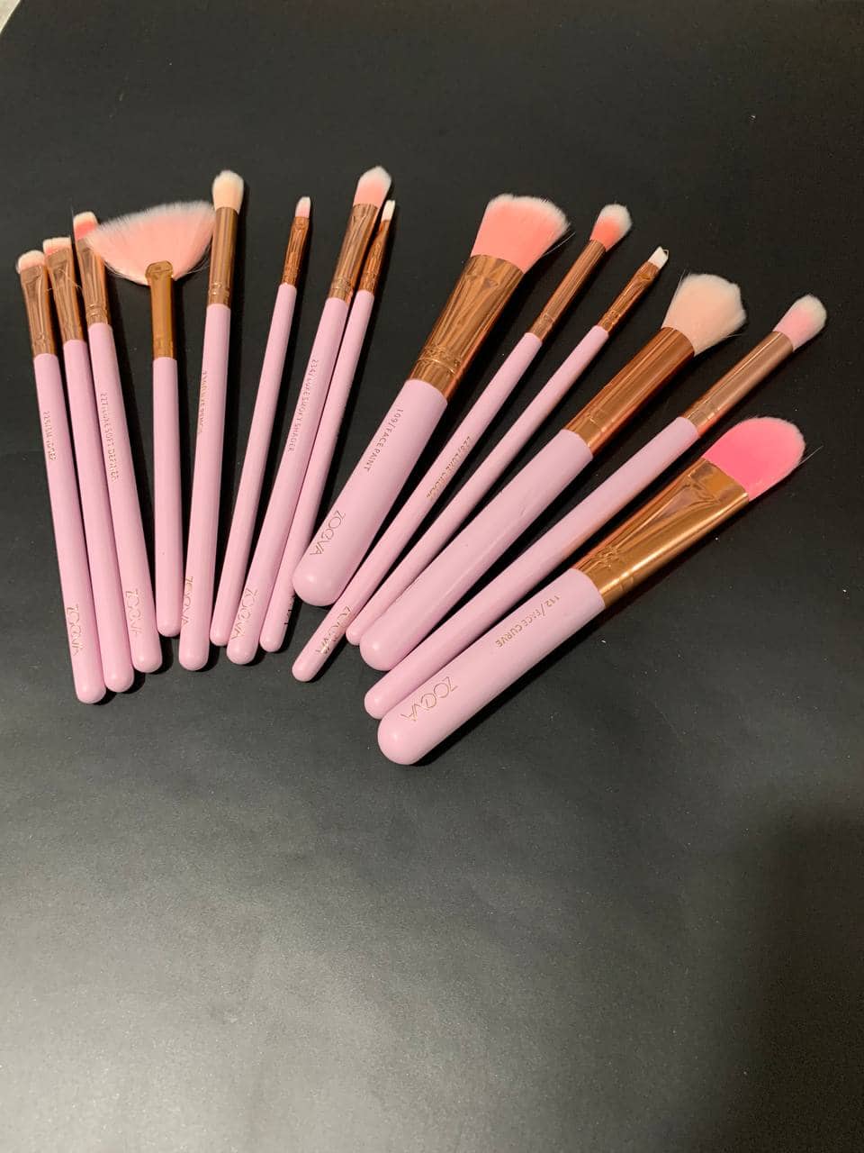 Lot de 15 Pinceaux zoeva professionnels avec trousse - Soins et Beauté - صورة 5