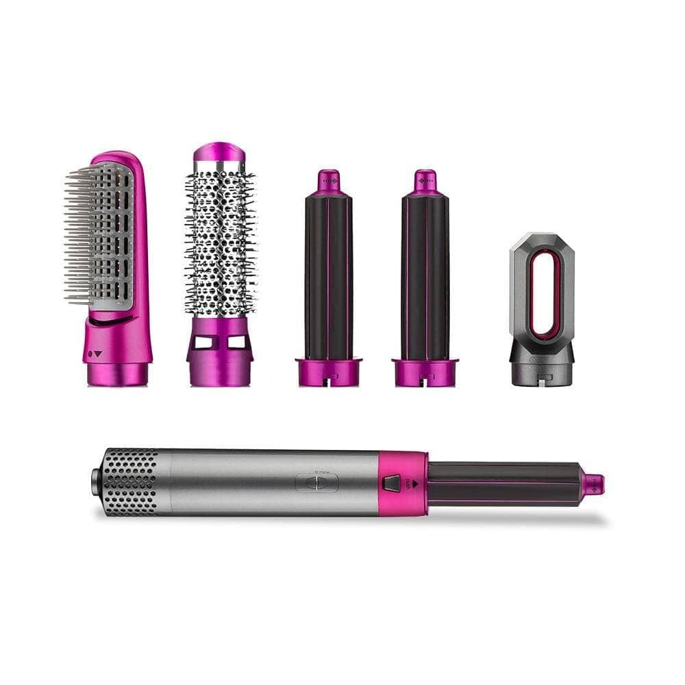 Sèche-cheveux peigne à air chaud 5in1 curling premium protection - Soins et Beauté - صورة 5