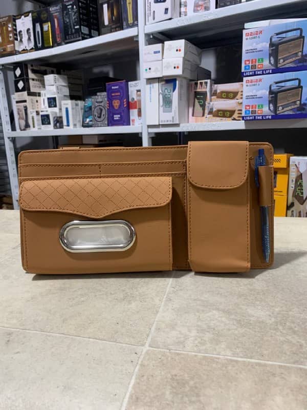 Sac de rangement universel pour pare-soleil de voiture avec étui à lunettes, porte - Accessoires Auto/Moto - صورة 7