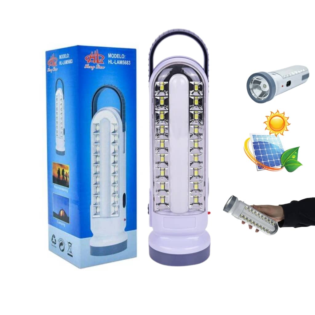 lampe et Torche solar rechargeable USB  SH-189-2 - Camping et Randonnée - صورة 2