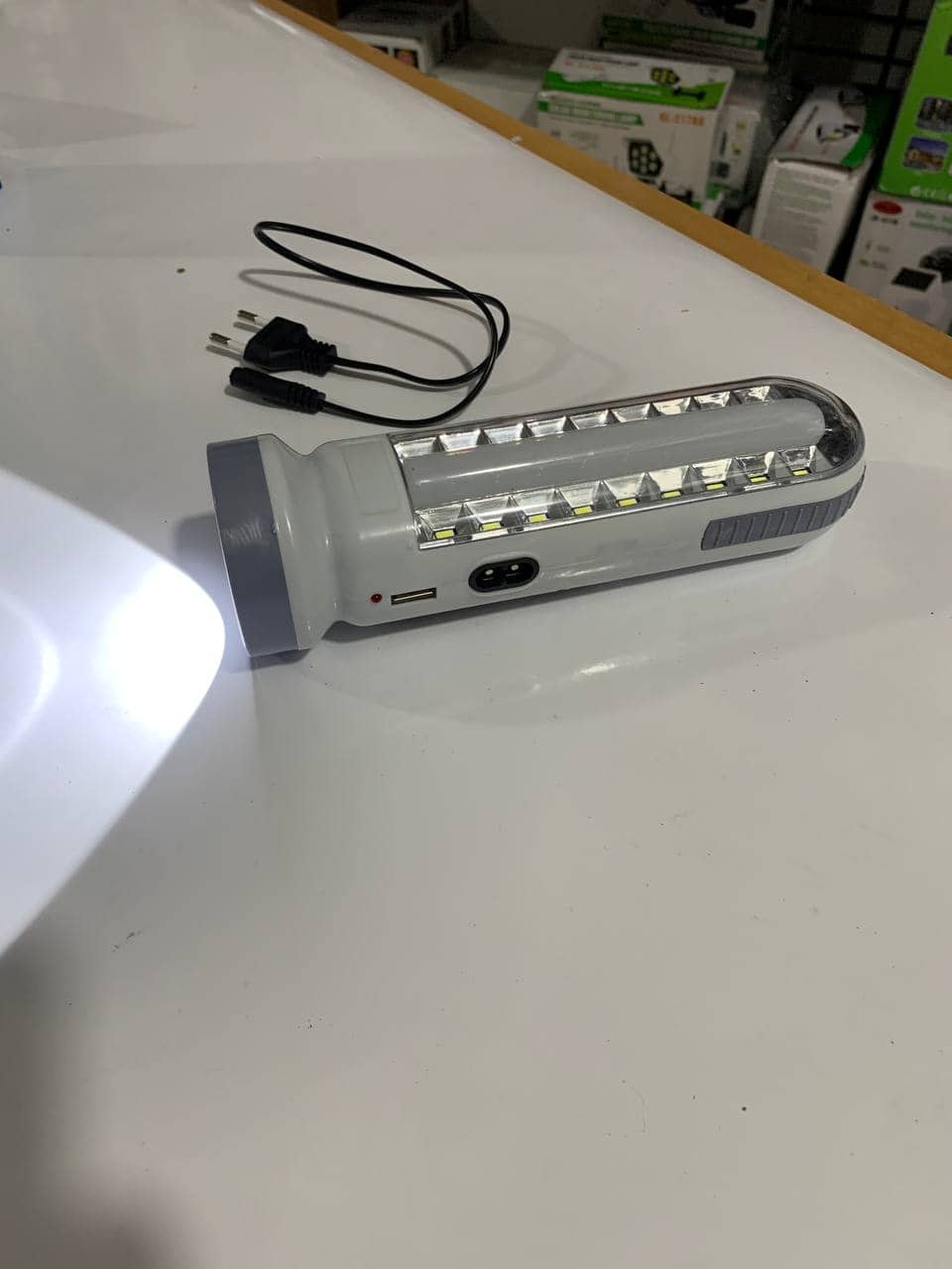 lampe et Torche solar rechargeable USB  SH-189-2 - Camping et Randonnée - صورة 13