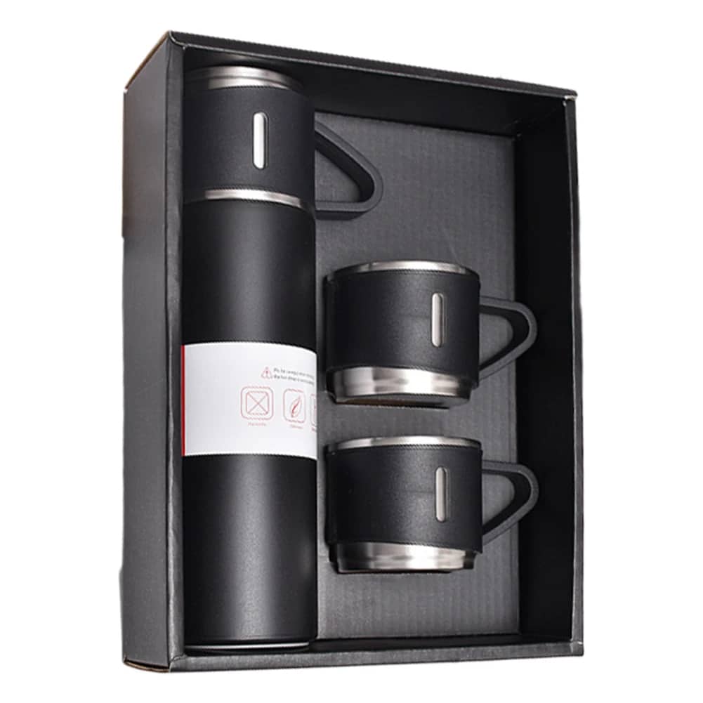 Ensemble Thermos avec 3 tasses thermique 500ml en acier inoxydable - Cuisine - صورة 10