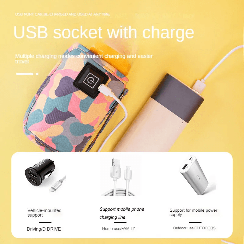 Chauffe-biberon Portable USB pour bébé  سخان زجاجات الأطفال المحمول USB - Maternité - صورة 9