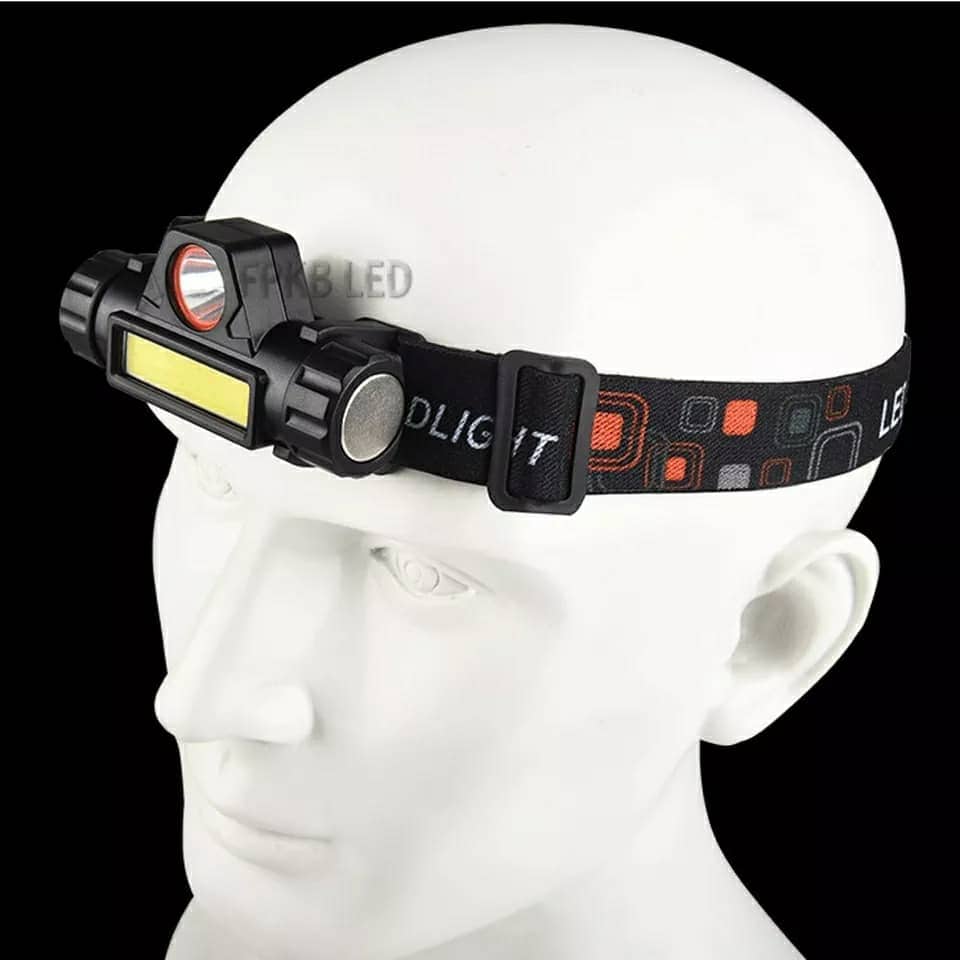 Lampe frontale à Led Portable imperméable Rechargeable USB - Camping et Randonnée - صورة 2