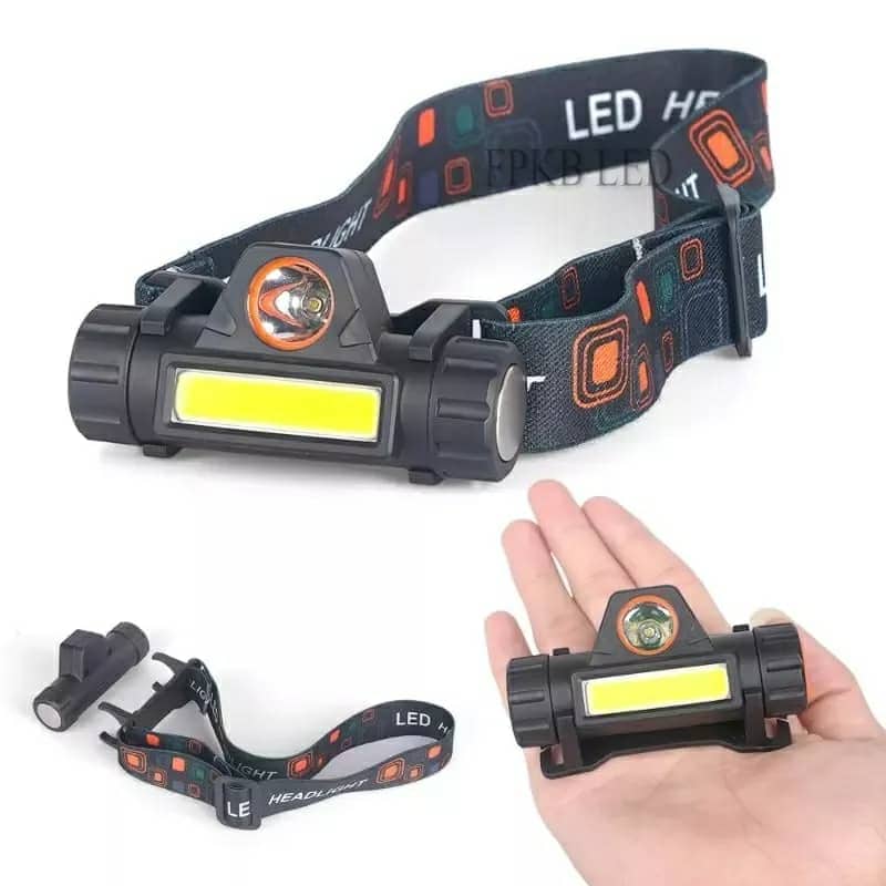 Lampe frontale à Led Portable imperméable Rechargeable USB - Camping et Randonnée - صورة 4