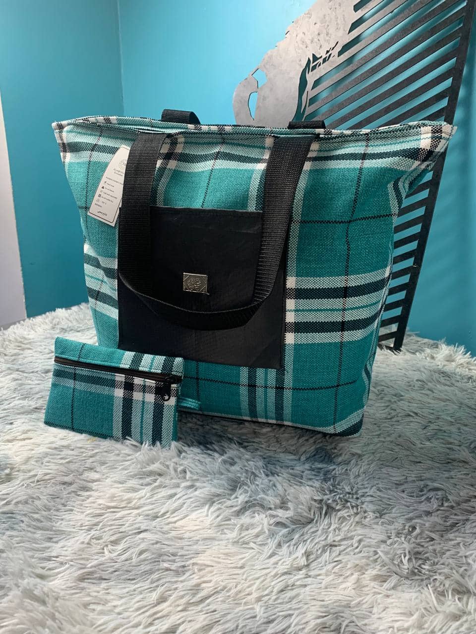 Sac à main burberry Grande capacité avec un  portefeuille pour femme - Sac à dos et Mode - صورة 6