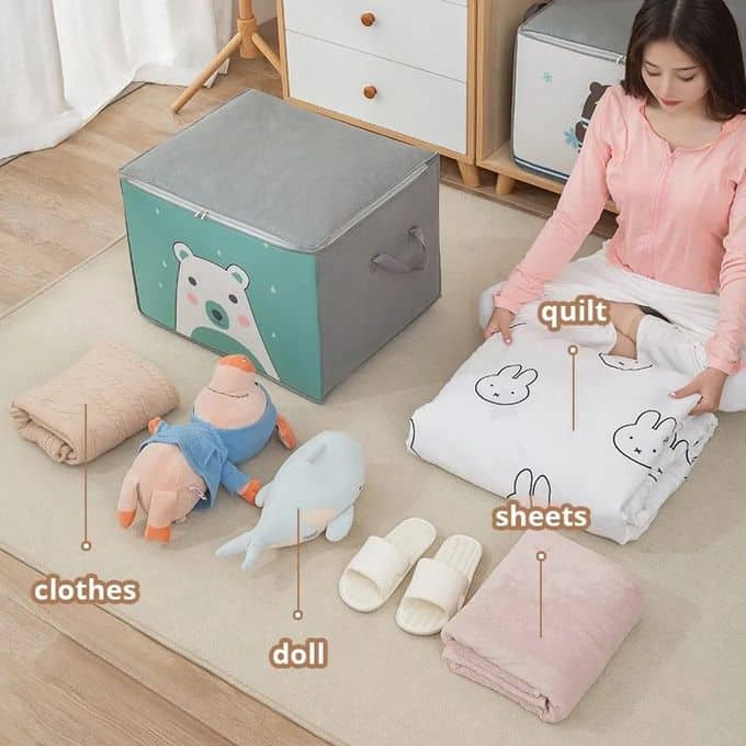 Sac de rangement Pliable pour vêtements à motifs de dessins animés - Maison - صورة 4
