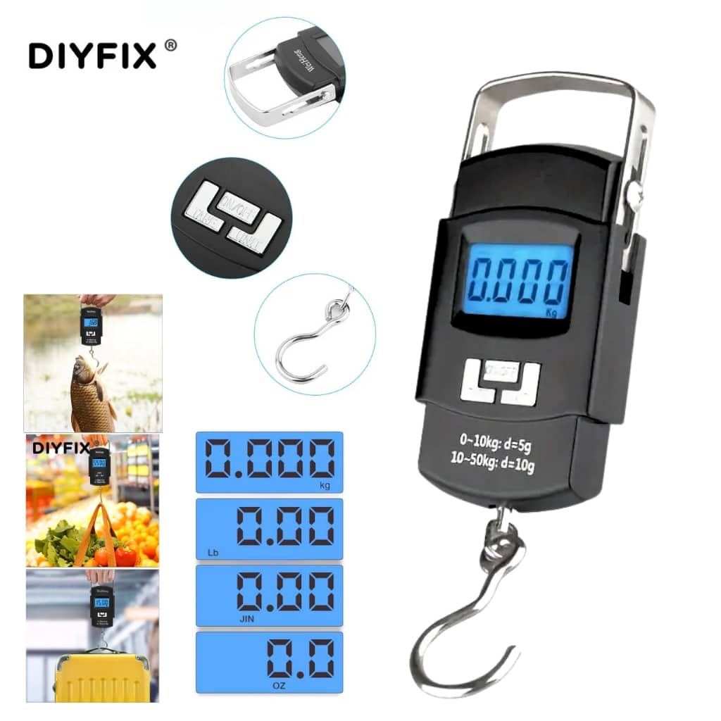 Balance à bagages numérique portable avec écran LCD 50KG/10G WH-A08 - Électronique - صورة 13