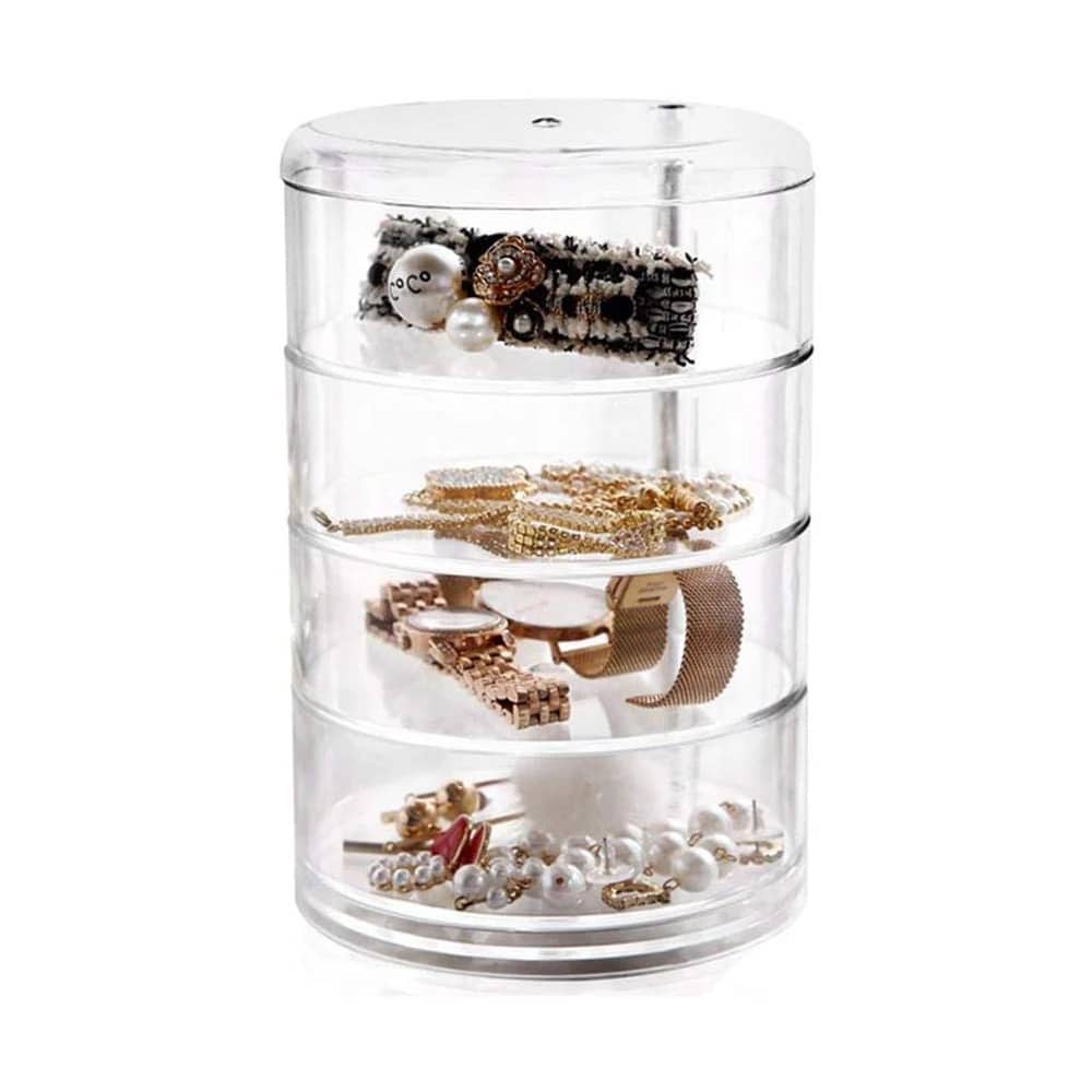 Organisateur de maquillage rotatif à 360 degrés en cristal acrylique - Soins et Beauté - صورة 7