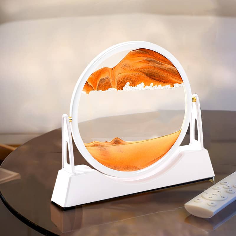 Sablier 3D Avec Support pour la décoration de la maison, sable de mer profonde, art créatif, décoration de bureau, décoration de chambre, cadeau - Décoration - صورة 5