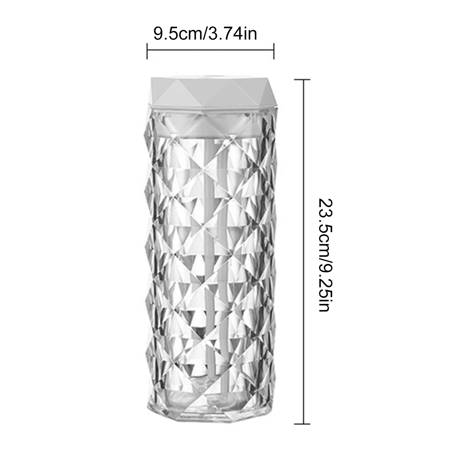 Lampe en cristal avec humidificateur d’air, diffuseur d’arôme, USB 900ml - Décoration - صورة 9