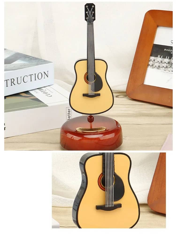 Mini instrument de musique rétro GUITARE, boîte à musique Décoration - Décoration - صورة 13
