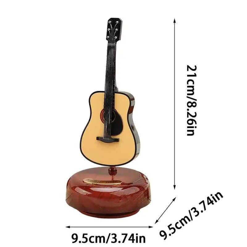 Mini instrument de musique rétro GUITARE, boîte à musique Décoration - Décoration - صورة 3