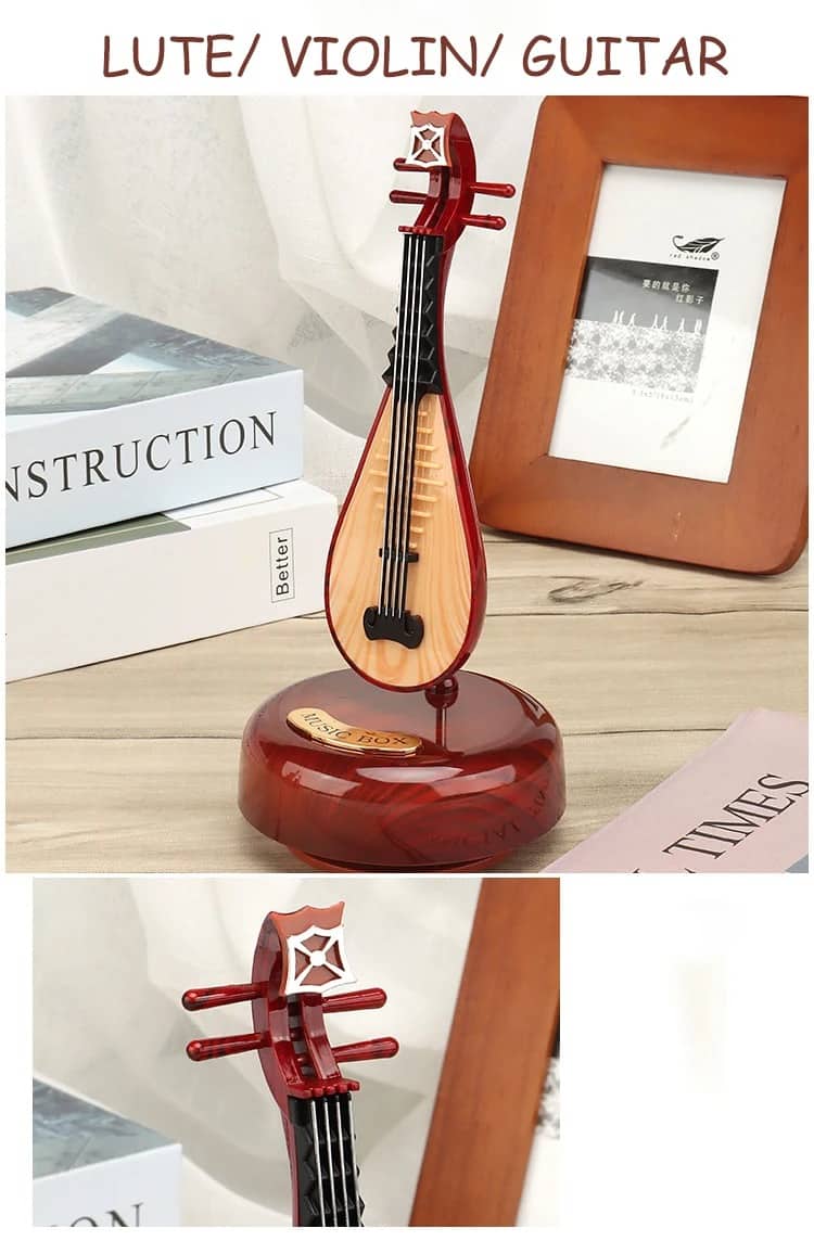 Mini instrument de musique rétro OUD, boîte à musique Décoration - Décoration - صورة 3