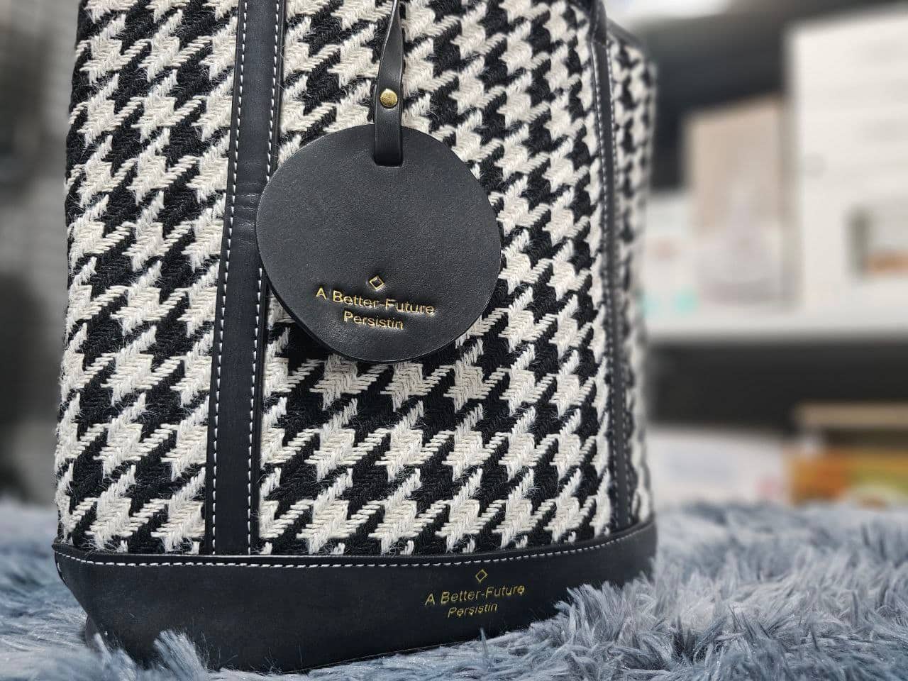 Sacs à bandoulière pied-de-poule Vintage pour femmes grande capacité - Sac à dos et Mode - صورة 9
