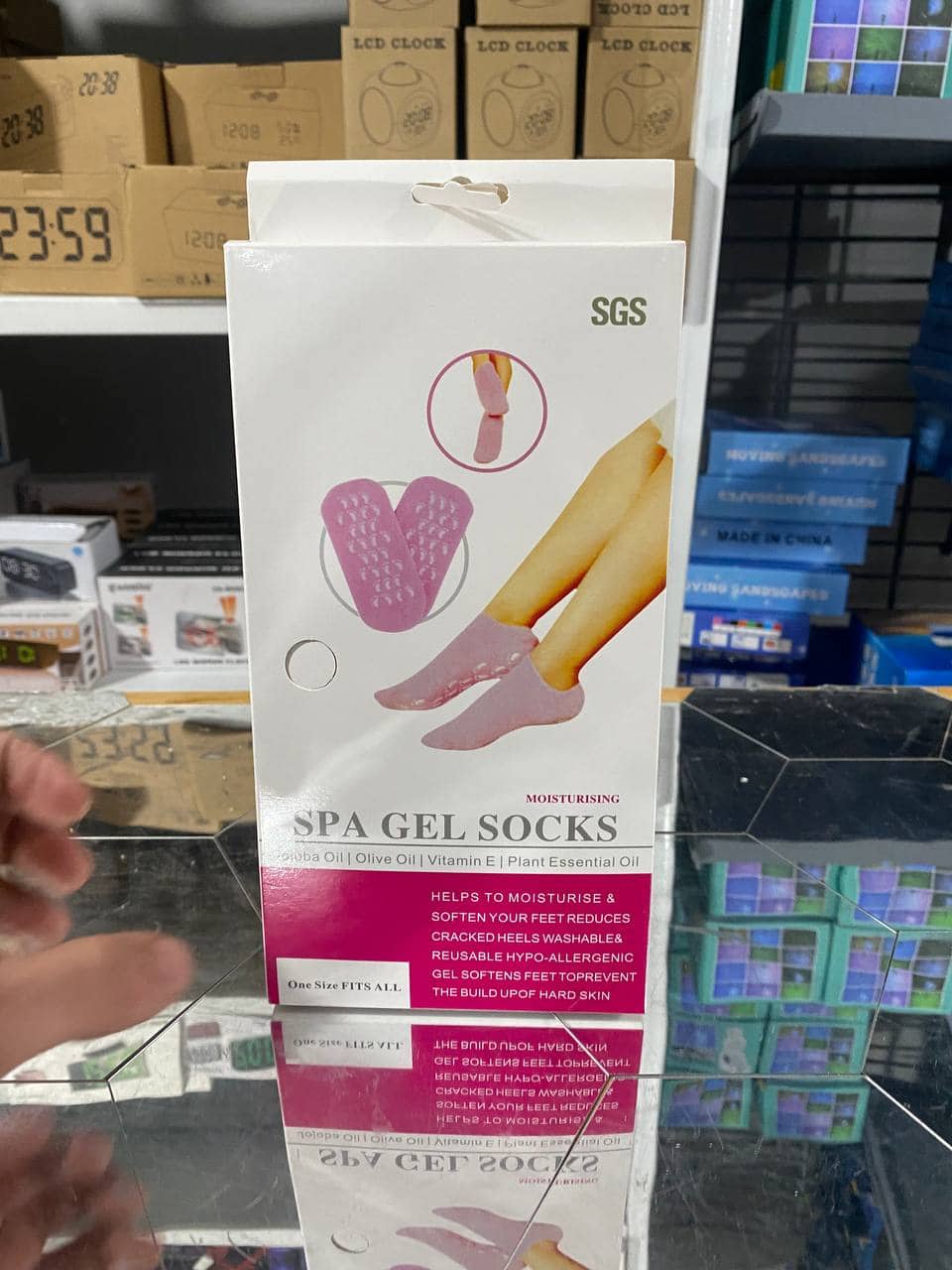 Chaussettes en Gel de Silicone réutilisables, masque pour les pieds, hydratant, blanchissant, exfoliant - جوارب من جل السيليكون لترطيب و تبييض و تقشيير القدم - Soins et Beauté - صورة 6
