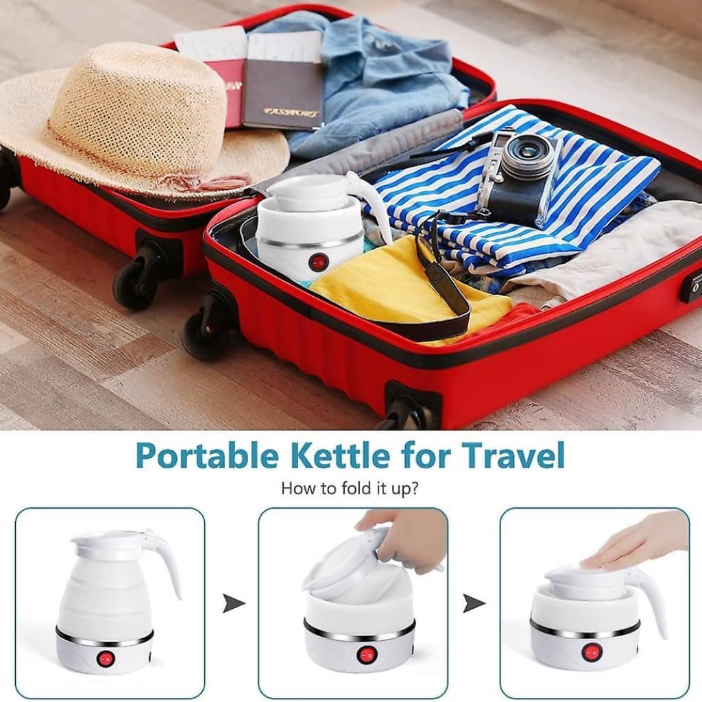 Bouilloire électrique pliable en silicone ,portable Avec  indicateur de mise hors tension غلاية كهربائية قابلة للطي محمولة سيليكون - Cuisine - صورة 5