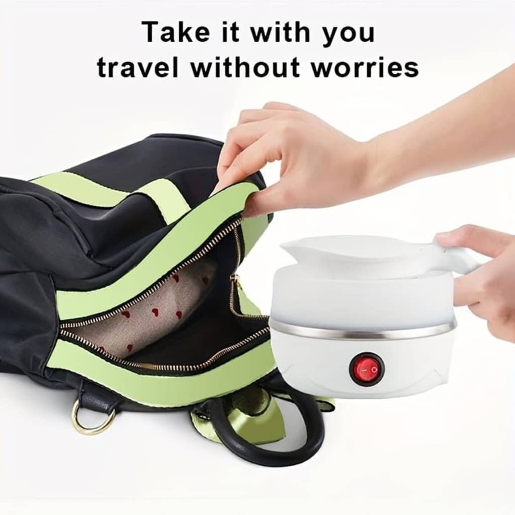Bouilloire électrique pliable en silicone ,portable Avec  indicateur de mise hors tension غلاية كهربائية قابلة للطي محمولة سيليكون - Cuisine - صورة 8