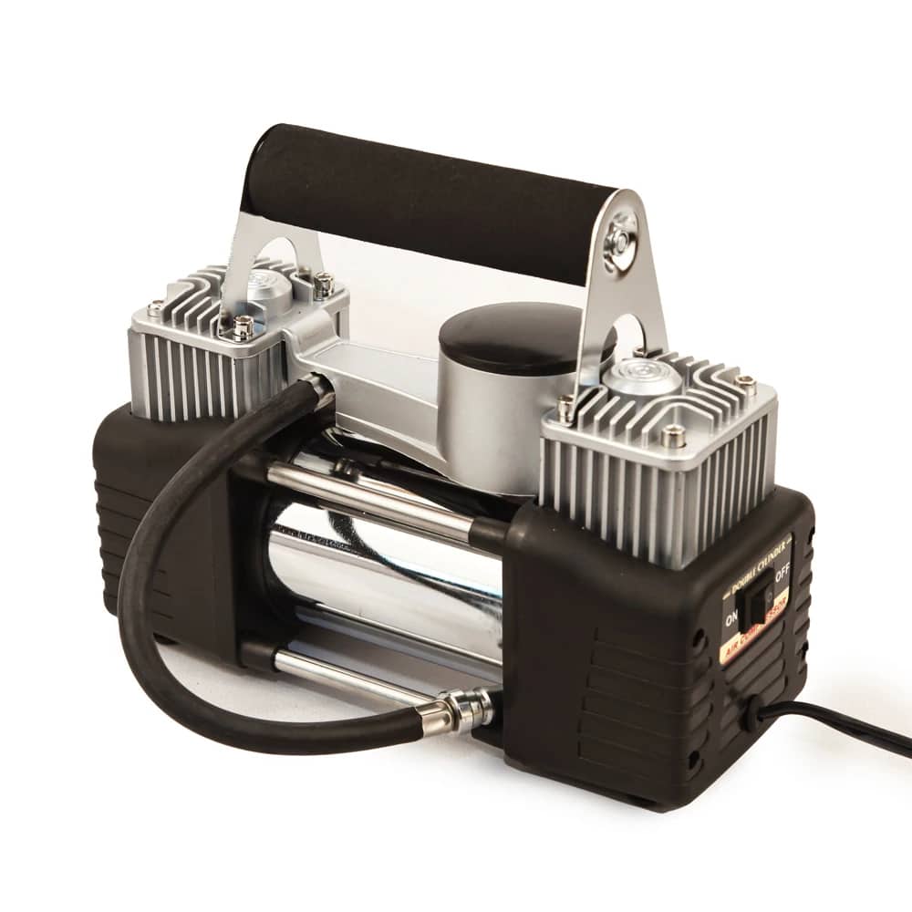 Compresseur automobile à double piston, 70 L/min, tuyau de 3 mètres, 12 V - Accessoires Auto/Moto - صورة 2