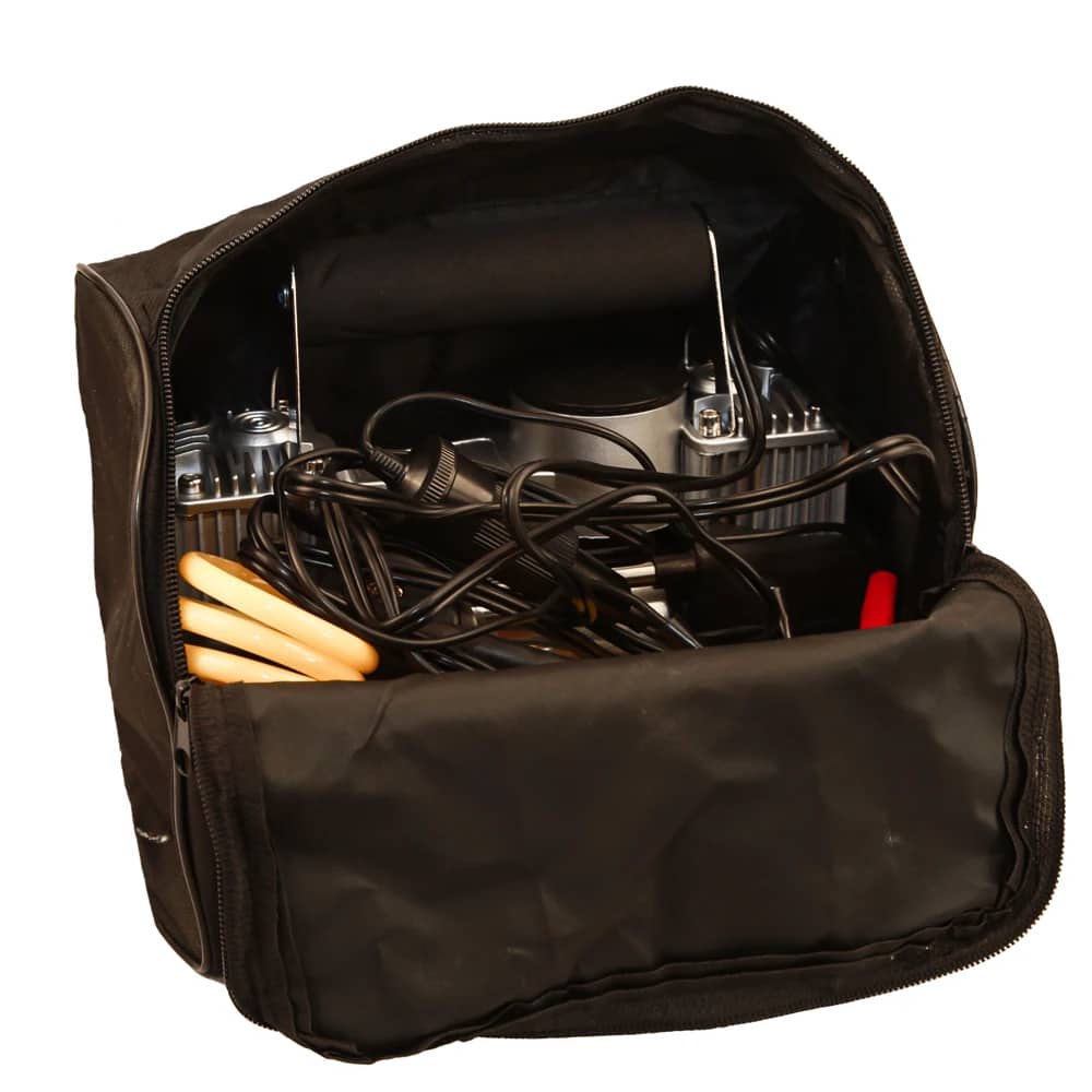 Compresseur automobile à double piston, 70 L/min, tuyau de 3 mètres, 12 V - Accessoires Auto/Moto - صورة 4