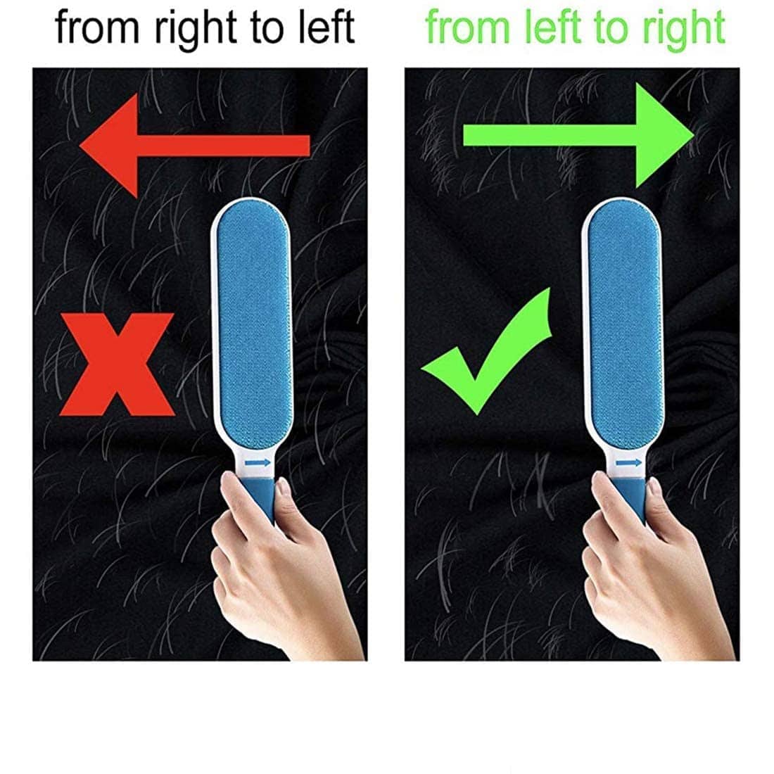 Brosse double face pour enlever les poils d’animaux, la poussière et les peluches, vêtements, meubles, canapé, tapis – فرشاة لإزالة شعر الحيوانات الأليفة والغبار والوبر - Divers - صورة 3