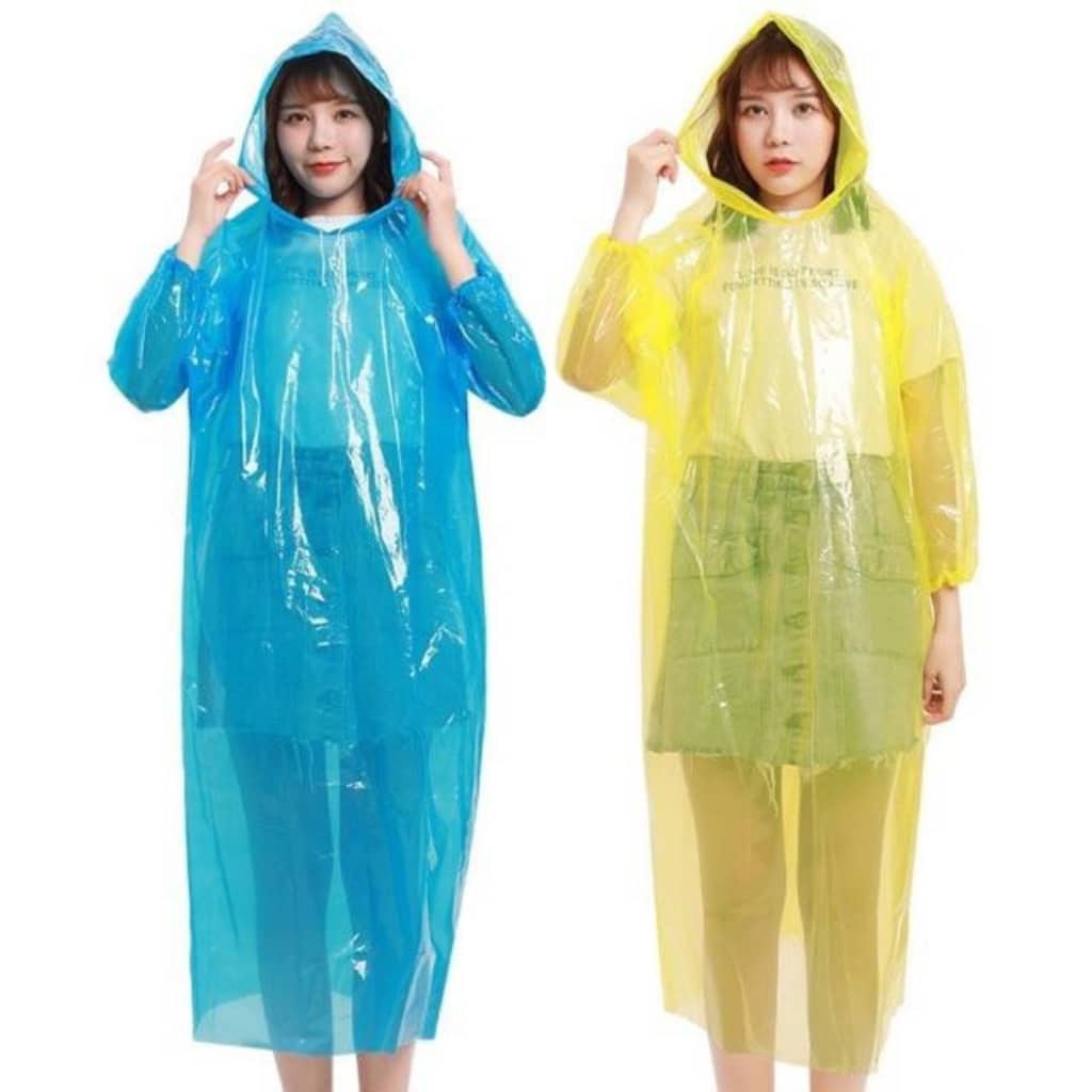 Poncho à capuche Transparent imperméable Pour Adulte protection d’urgence - Divers - صورة 4