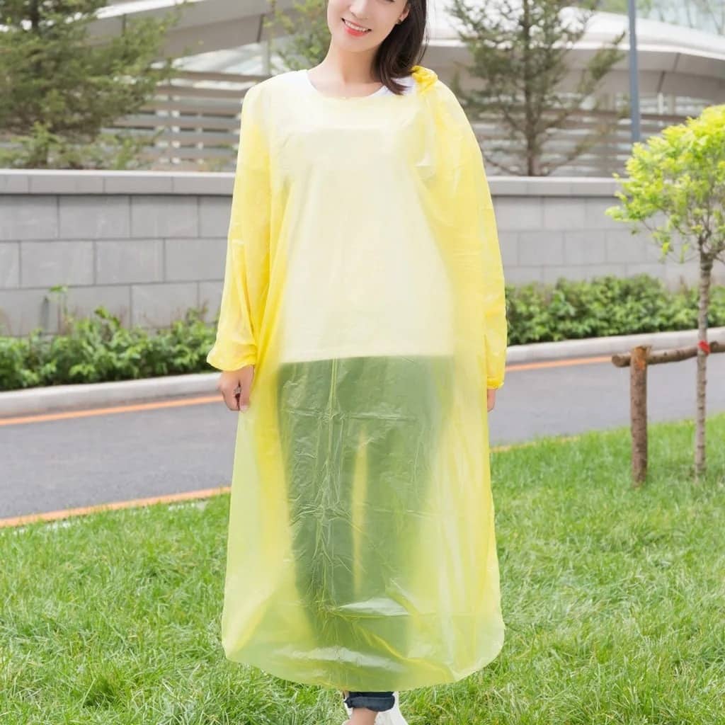 Poncho à capuche Transparent imperméable Pour Adulte protection d’urgence - Divers - صورة 6