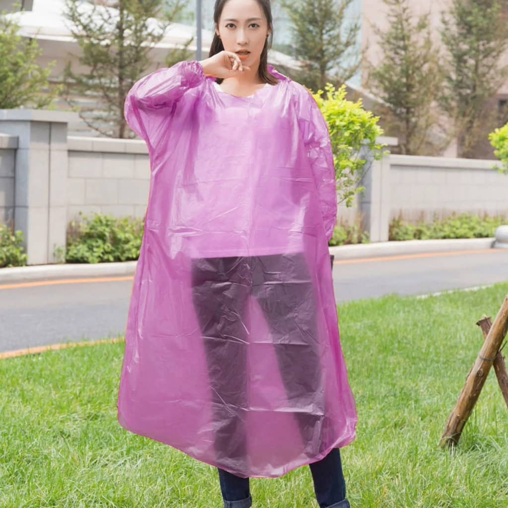 Poncho à capuche Transparent imperméable Pour Adulte protection d’urgence - Divers - صورة 8